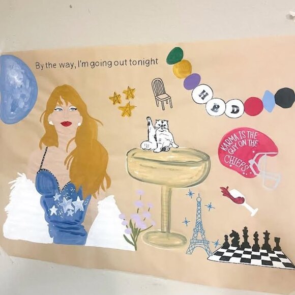 Taylor Swift- Midnights (Dress Version) Birthday Banner - Picture 1 of 1